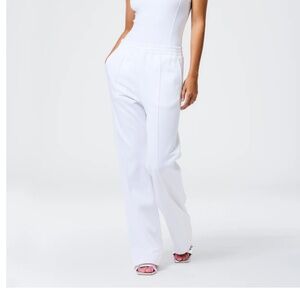 Tibi Scotty Active Knit Joggers. White XS